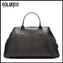 奥伦多真牛皮韩版旅行行李袋