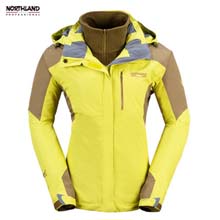 诺诗兰 14年新品三合一冲锋衣女抓绒两件套