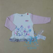 企鹅仔仔2014秋款婴童外出 美丽传说开肩T恤