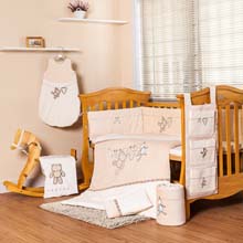宝宝婴儿床上用品7件套 出口纯棉婴儿床品套件