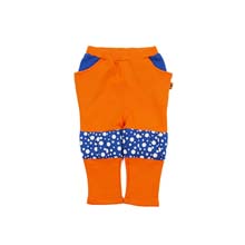 BABiBOO拼色点点2013秋季新款儿童长裤 宝宝休闲裤不开裆童裤