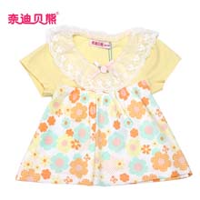 奈迪贝熊2014夏季新款纯棉女童T恤衫