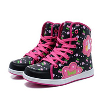 华拉利童鞋女童靴子韩版童靴大童棉鞋女童短靴儿童雪地靴