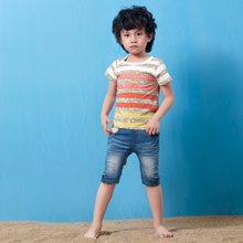 2014夏款男童条纹T恤