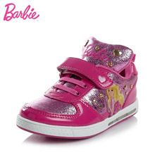 BARBIE/芭比童鞋女童秋季小童运动鞋2014新款灯鞋
