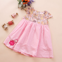 [河马占尼]韩版女童碎花连衣裙