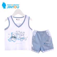 婴幼锦友 2014新款夏装背心套装