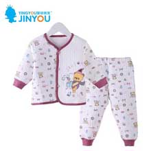 婴幼锦友新生儿保暖内衣初生婴儿套装