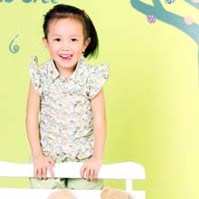 幕.橙香女童夏季产品图