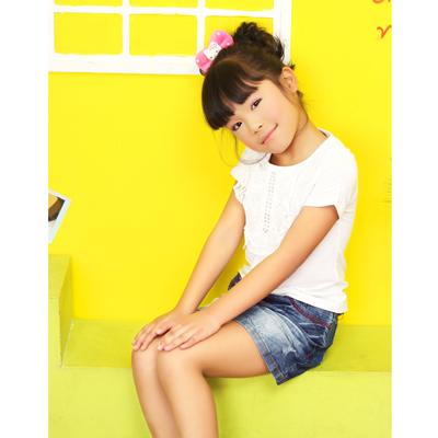 幕.橙香女童夏季产品图