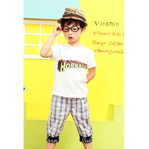 幕.橙香男童夏季产品图