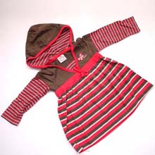 逗逗迷条纹连衣裙