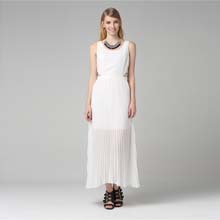 文墨女装优雅蒂凡尼连衣长裙