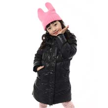 史努比SNOOPY女童休闲连帽中长款 儿童羽绒服