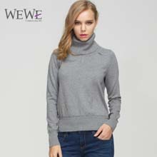 WEWE2014冬款 高领简约针织衫