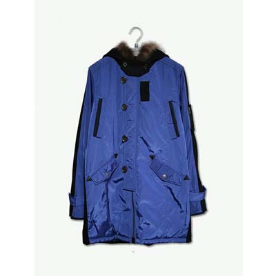 DEPOT3 风衣料呢料拼接U3B外套