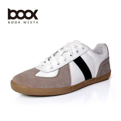 BOOK WISTA反绒皮帆布休闲鞋板鞋