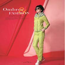 黑白伊人正品2014秋装新款韩版时尚休闲运动风衣系列女套装