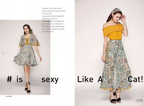 TRUVIVI楚薇薇<a href='http://news.china-ef.com/list-83-1.html' style='text-decoration:underline;' target='_blank'>女装</a>印花的美 夏天同样戒不掉!