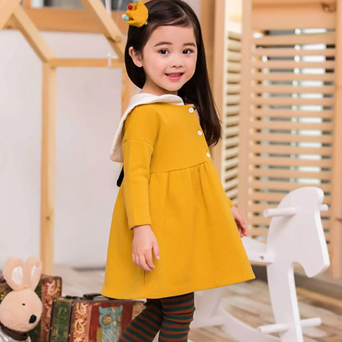 海贝童装樱草黄x灌木绿,夏与秋交接的转折色 海贝童装樱草黄x灌木绿,夏与秋交接的转折色