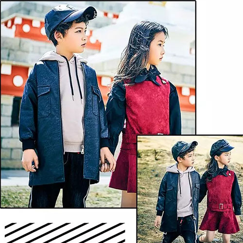 麦哈派童装入秋这两个颜色穿在一起=很贵！