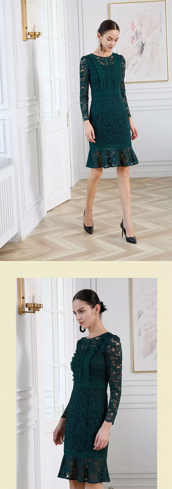 JYGUGGE古歌新品 森林绿沉入初秋优雅时光