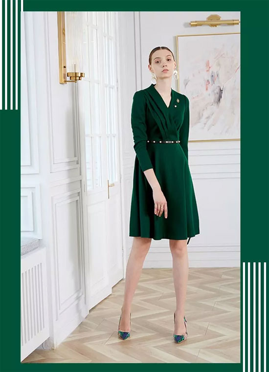 JYGUGGE古歌新品 森林绿沉入初秋优雅时光