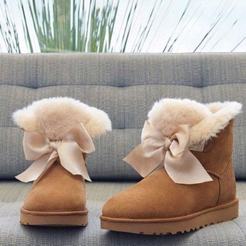UGG品牌2018冬季新品必备短款时髦雪地靴