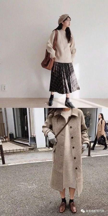 秋冬基础款搭配，温柔感十足，教你穿出气质女生范儿(图6)