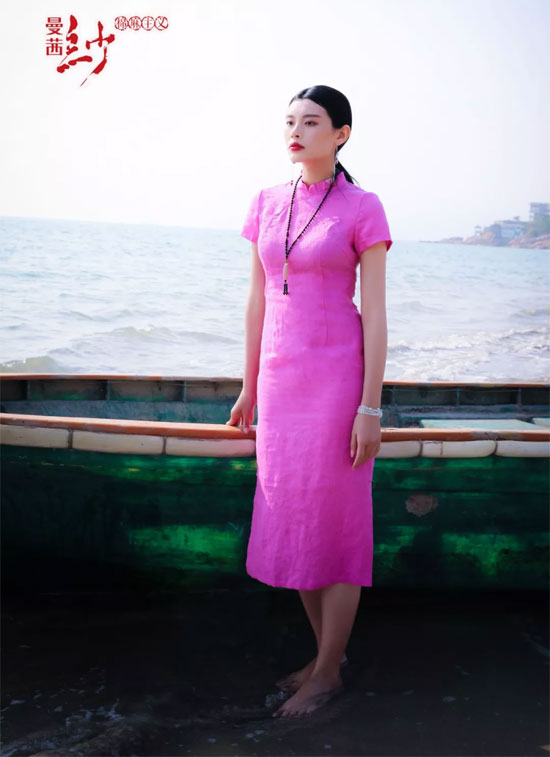 曼茜纱2019夏装上市“樱花紫系列”