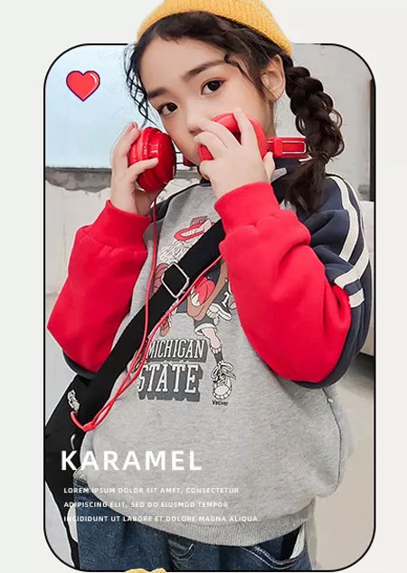 卡拉美&嘟噜噜 温暖柔和的冬日时尚之感卫衣