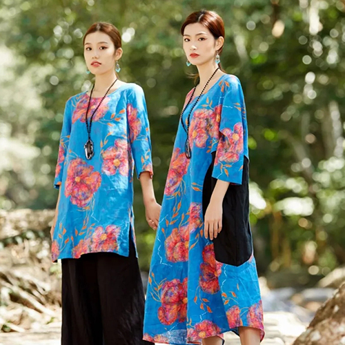 曼茜纱女装2020春装上市“绀蓝系列”