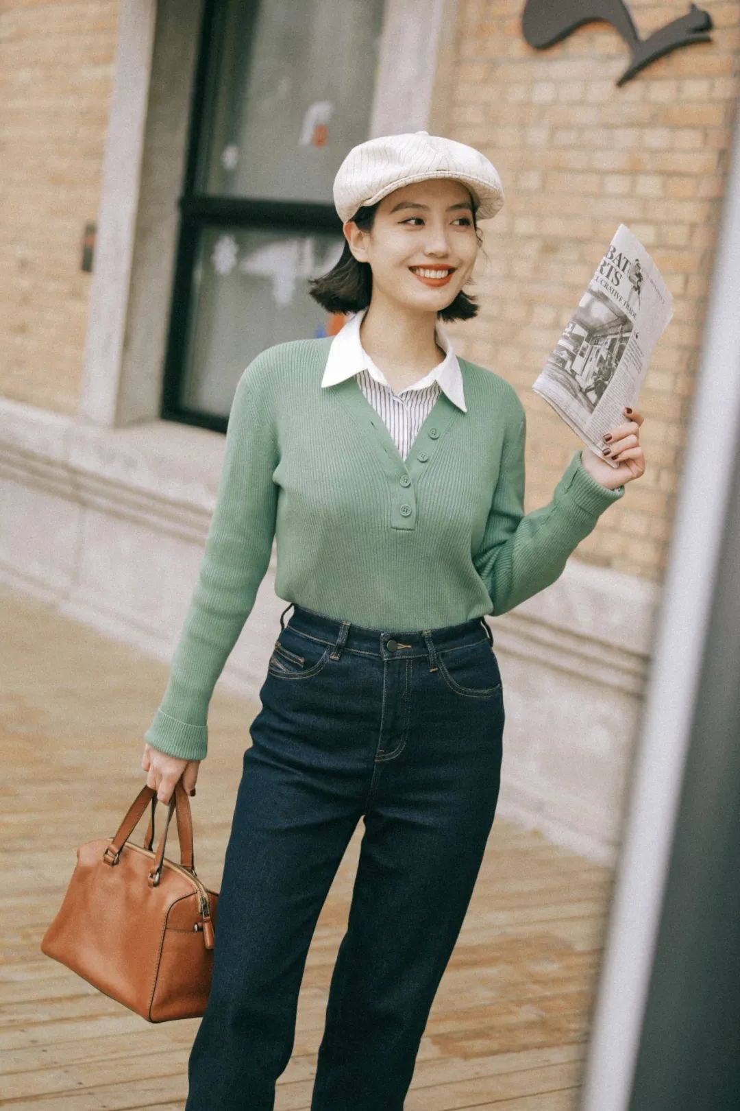 一件针织衫穿出百变风格，开春衣橱必备！