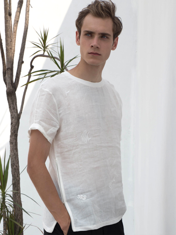 HS新款夏季男装休闲T恤