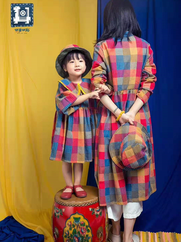 咪多咪彩童装2019秋季亲子装新品