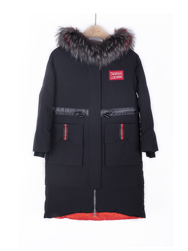 羽绒服女服装批发2019冬新款韩版折扣女装同款收腰修身轻薄连帽