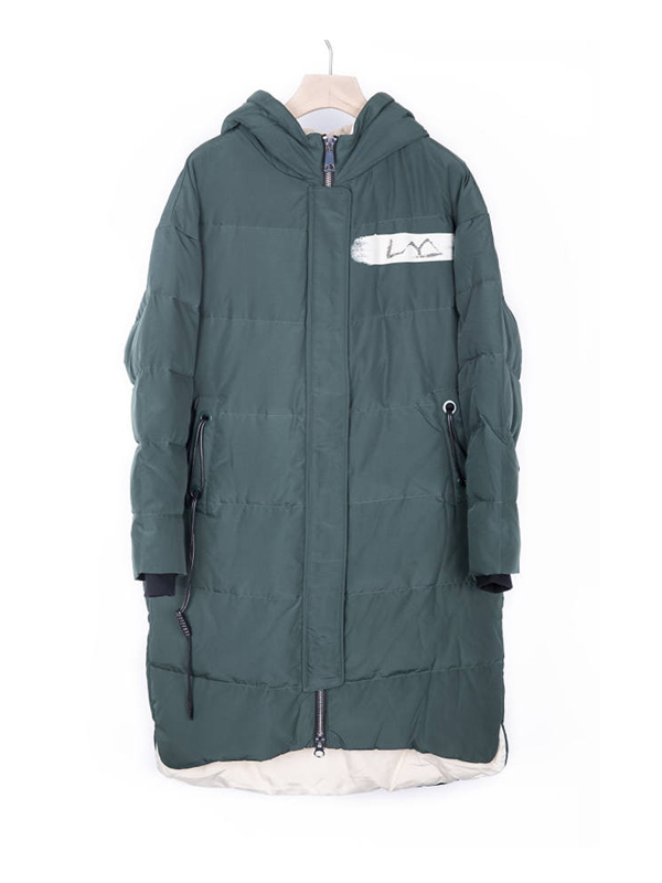 2019新款高端折扣女装批发冬季长款白鸭绒羽绒服服装