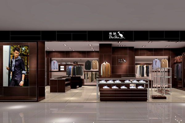 袋鼠男装店铺形象展示