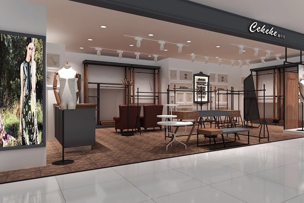 茜可可时尚女装店铺效果图