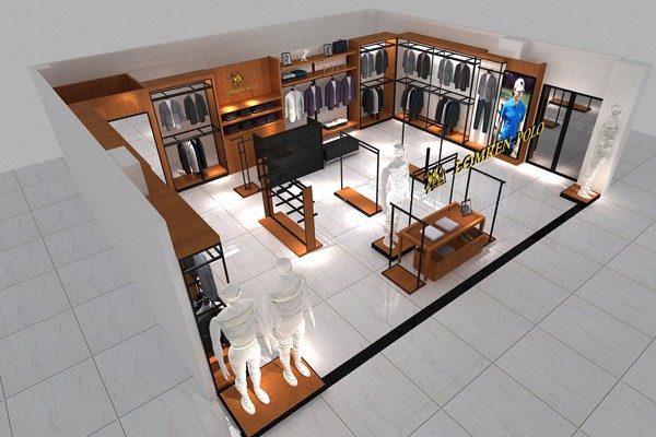 劳夫罗伦男装店面效果图